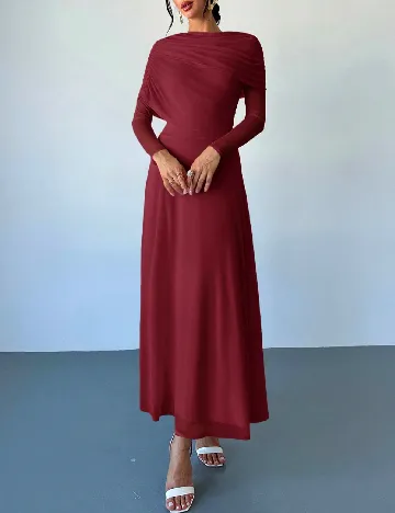 Rochie lunga SHEIN, grena