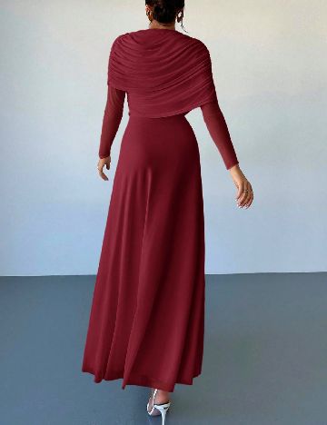 Rochie lunga SHEIN, grena