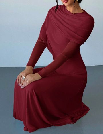 Rochie lunga SHEIN, grena