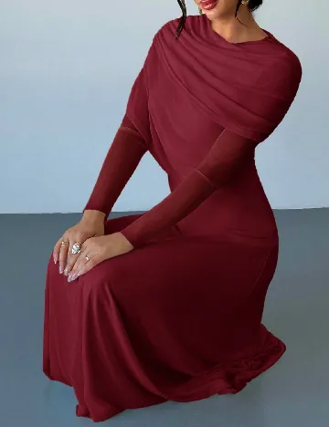 Rochie lunga SHEIN, grena