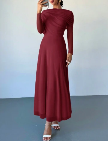 Rochie lunga SHEIN, grena
