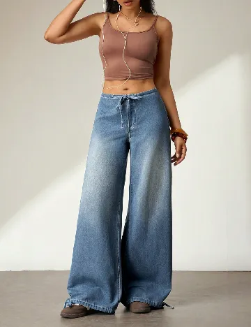 Pantaloni SHEIN, albastru