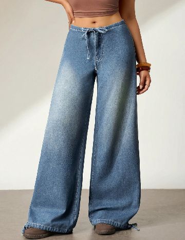 Pantaloni SHEIN, albastru