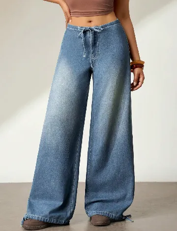 Pantaloni SHEIN, albastru