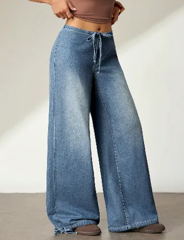 Pantaloni SHEIN, albastru