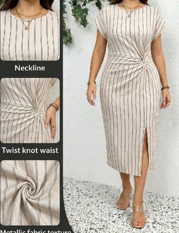 Rochie medie SHEIN CURVE, bej