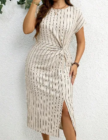 Rochie medie SHEIN CURVE, bej