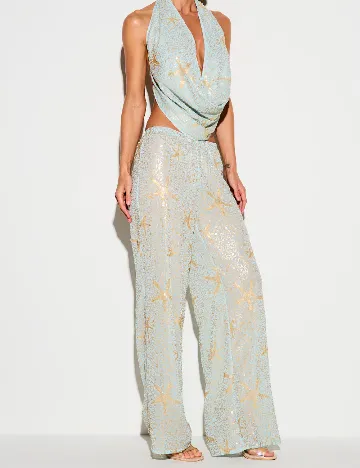 Pantaloni KIZN, albastru