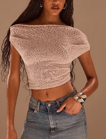 Top SHEIN, crem
