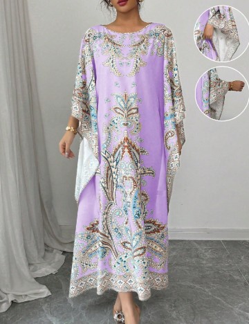 Rochie de tip Kaftan SHEIN, mov