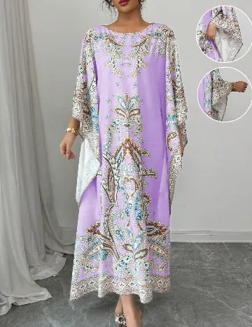 Rochie de tip Kaftan SHEIN, mov