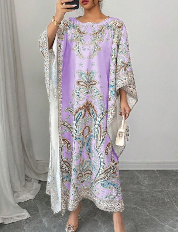 Rochie de tip Kaftan SHEIN, mov