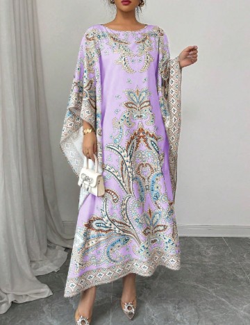 Rochie de tip Kaftan SHEIN, mov