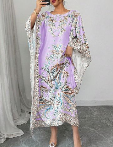 Rochie de tip Kaftan SHEIN, mov