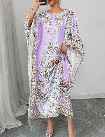 Rochie de tip Kaftan SHEIN, mov