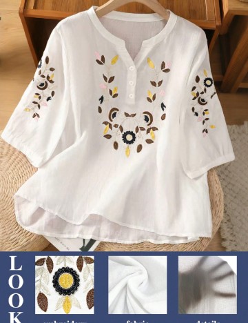 Bluza SHEIN CURVE, alb