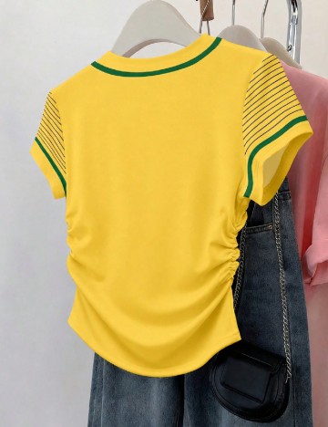 Tricou Shein Kids, galben