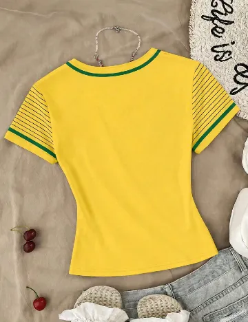 Tricou Shein Kids, galben