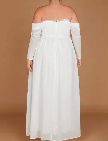 Rochie lunga SHEIN CURVE, alb