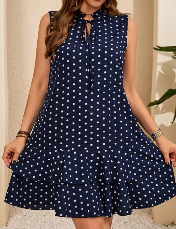 Rochie scurta Emery Rose Curve, bleumarin