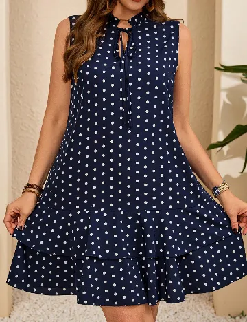 Rochie scurta Emery Rose Curve, bleumarin