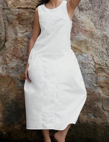 Rochie medie SHEIN, alb