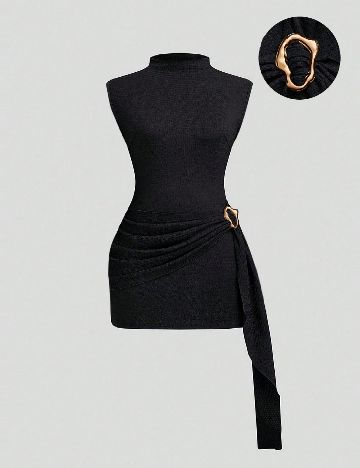 Rochie scurta SHEIN CURVE, negru