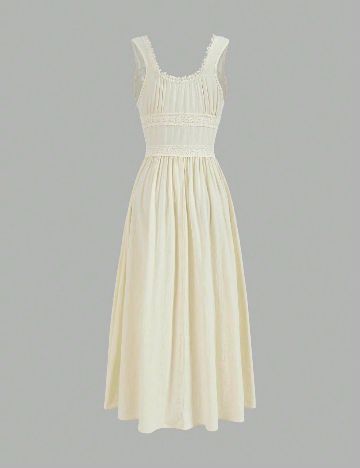Rochie lunga SHEIN, crem