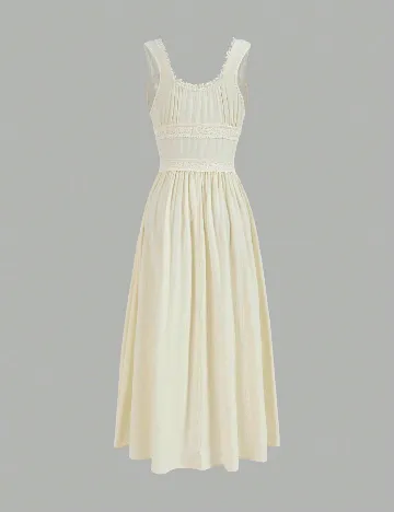 Rochie lunga SHEIN, crem