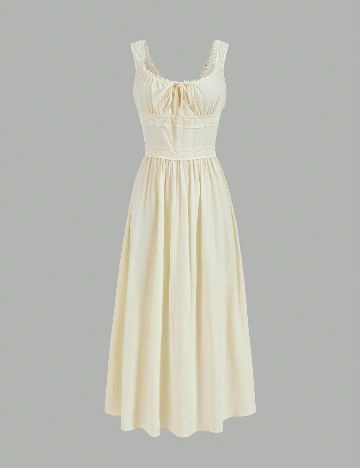 Rochie lunga SHEIN, crem