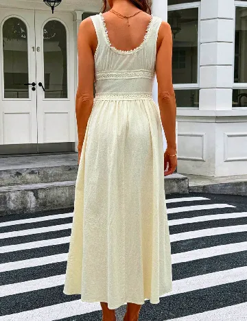 Rochie lunga SHEIN, crem