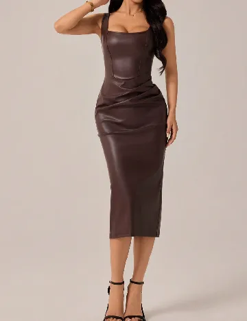 Rochie medie SHEIN, maro