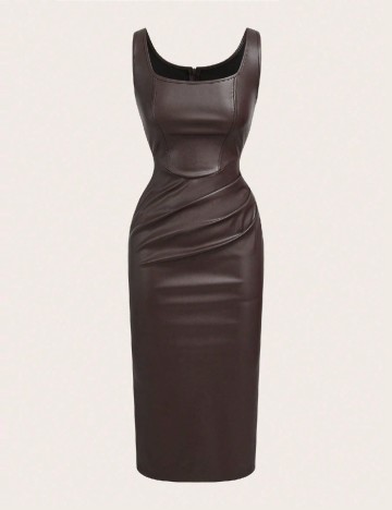 Rochie medie SHEIN, maro