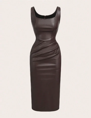 Rochie medie SHEIN, maro