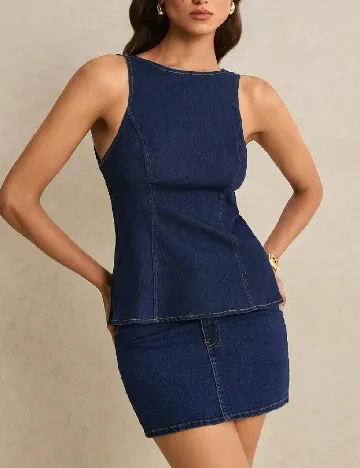 Bluza Poeselle, bleumarin