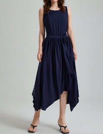 Rochie medie Ontre, bleumarin