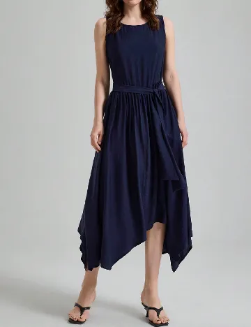 Rochie medie Ontre, bleumarin