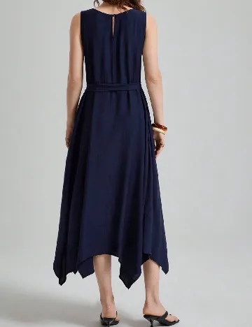 Rochie medie Ontre, bleumarin