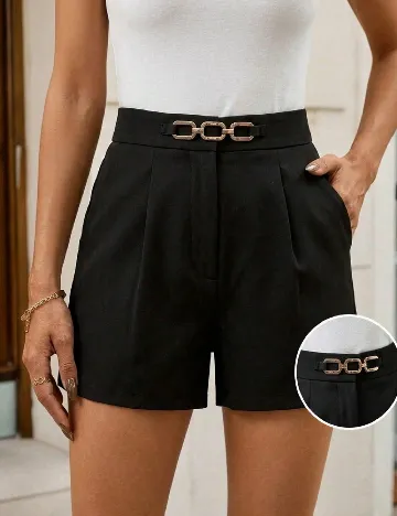 Pantaloni scurti SHEIN, negru