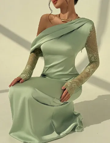 Rochie lunga SHEIN, verde