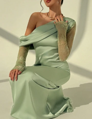 Rochie lunga SHEIN, verde