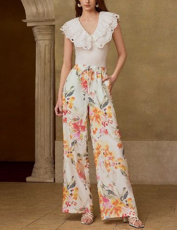 Pantaloni MOTF, floral print