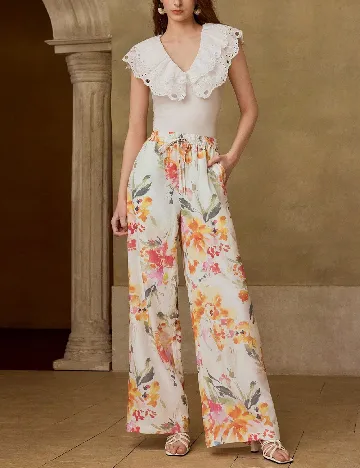 Pantaloni MOTF, floral print