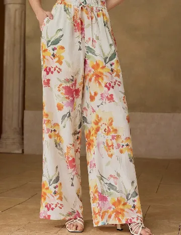 Pantaloni MOTF, floral print