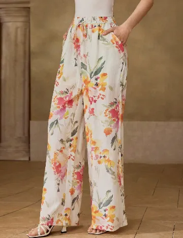 Pantaloni MOTF, floral print