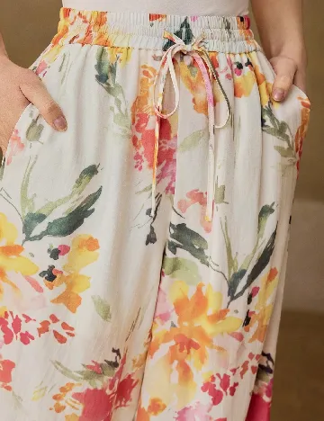 Pantaloni MOTF, floral print