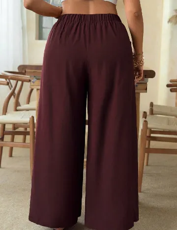 Pantaloni SHEIN CURVE, grena