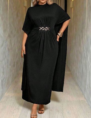 Rochie lunga SHEIN CURVE, negru