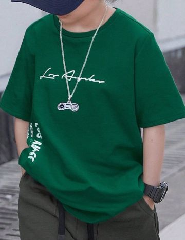 Tricou Shein Kids, verde