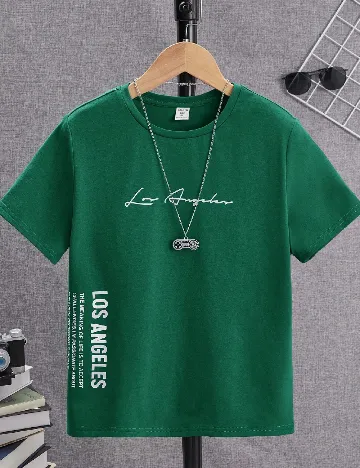 Tricou Shein Kids, verde